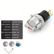Red 2-Positions SPDT Maintained