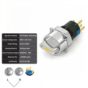 Yellow 2-Positions SPDT Maintained