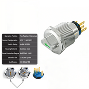 Green 2-Positions SPDT Maintained
