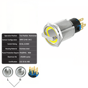 Yellow 2-Positions DPDT Maintained