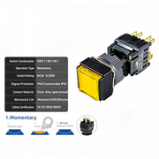 Yellow Momentary SPDT