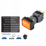 Orange Momentary SPDT