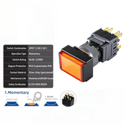 Orange Momentary DPDT
