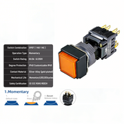 Orange Momentary SPDT