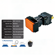 Orange Momentary SPDT