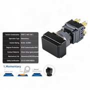 Black Momentary SPDT