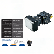 White Momentary SPDT