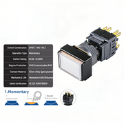 White Momentary SPDT