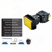 Yellow Momentary SPDT