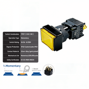 Yellow Momentary TPDT