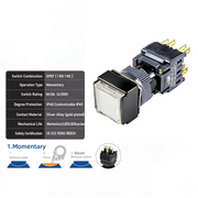 White Momentary SPDT