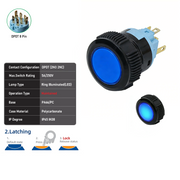 Blue DPDT Maintained