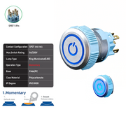 Blue SPDT Momentary