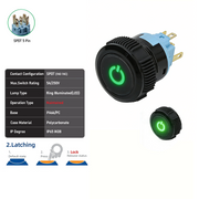 Green SPDT Maintained