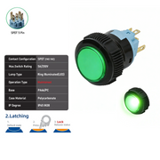 Green SPDT Maintained