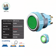 Green SPDT Maintained