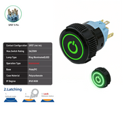 Green SPDT Maintained