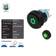 Green SPDT Momentary