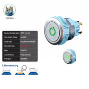 Green SPDT Momentary