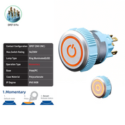Orange DPDT Momentary