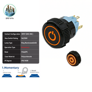 Orange DPDT Momentary