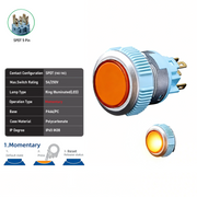 Orange SPDT Momentary