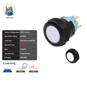 White SPDT Maintained