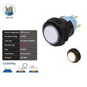 White SPDT Maintained