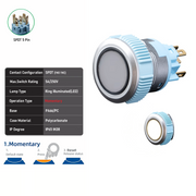White SPDT Momentary