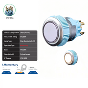 White SPDT Momentary