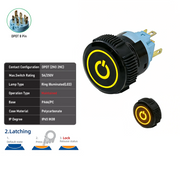 Yellow DPDT Maintained