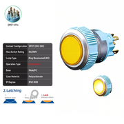 Yellow DPDT Maintained