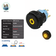 Yellow SPDT Maintained