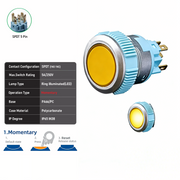 Yellow SPDT Momentary
