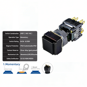 Black Momentary SPDT
