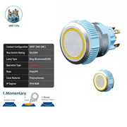 Yellow SPDT Momentary