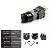 2-Positions TPDT Momentary