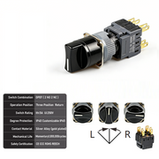 3-Positions DPDT Momentary