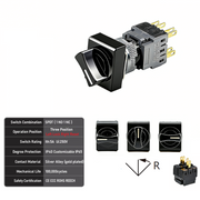 3-Positions SPDT Left Lock Right Reset