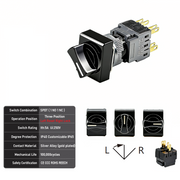 3-Positions SPDT Left Reset Right Lock