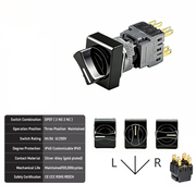 3-Positions DPDT Maintained