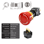 E-Stop Button SPDT