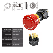E-Stop Button TPDT