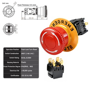 A Type Warning E-stop DPDT