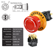 A Type Warning E-stop TPDT