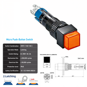 Orange SPDT Latching