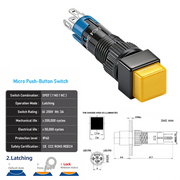 Yellow SPDT Latching
