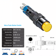 Yellow SPDT Latching