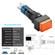 Orange SPDT Latching