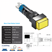 Yellow SPDT Latching